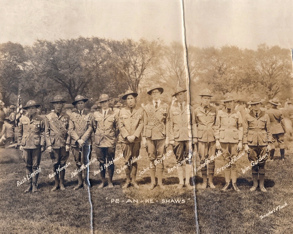 photo of Kenneth Stubbs' boy scout troup